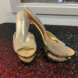 Pleaser rhinestone heels
